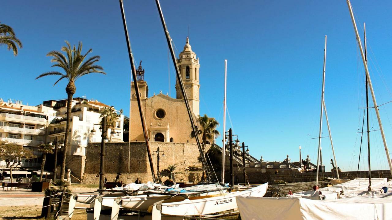 Apartamento Sitges Ático 2 min a Playa San Sebastían Exterior foto